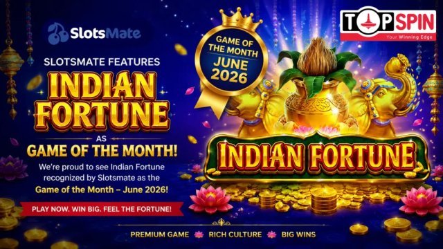 Indian Fortune Named SlotsMate's Game of the Month – June 2026