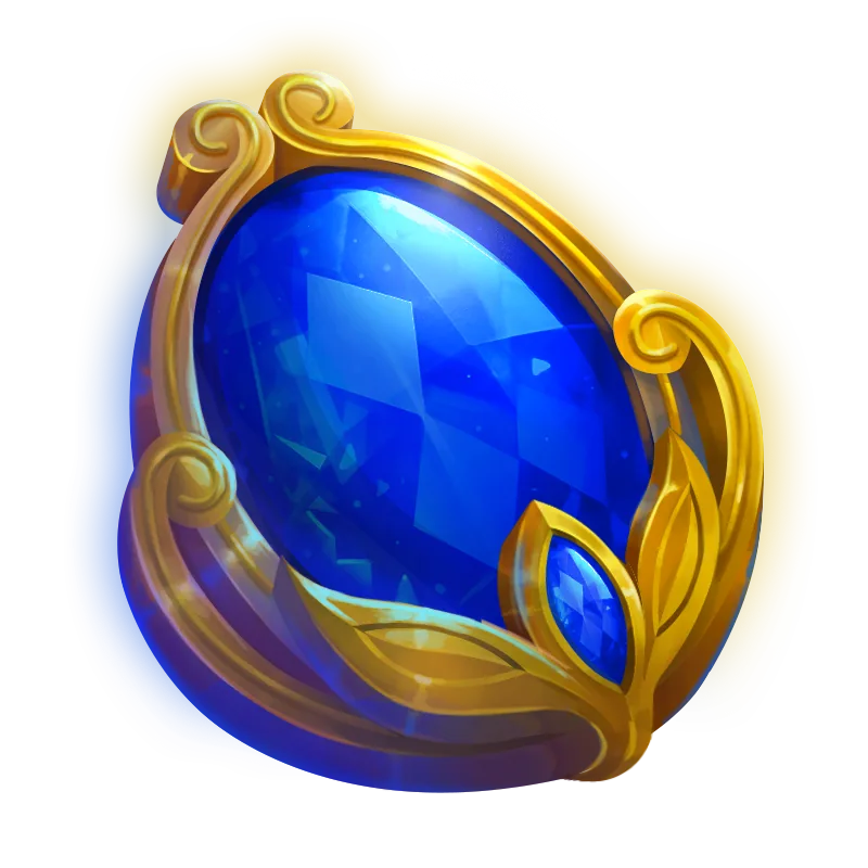 High-value blue gem symbol