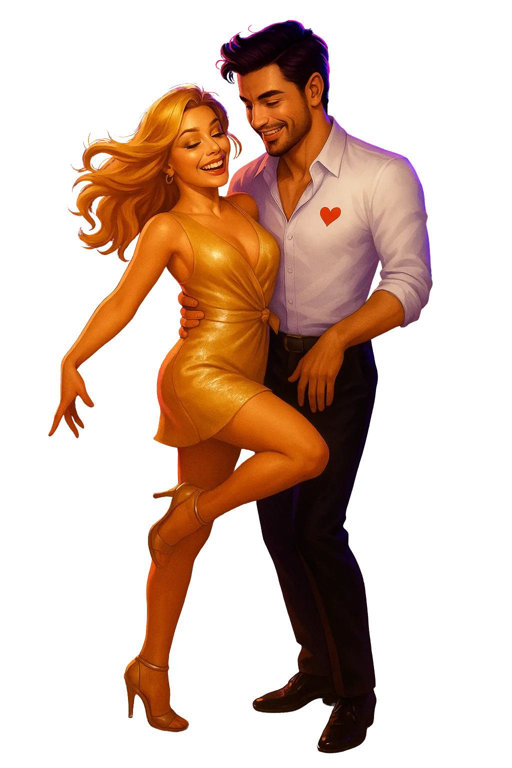 Dancing couple art
