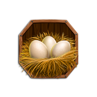 Topspins Sone Ka Anda H4 Nest With Ordinary Eggs Symbol