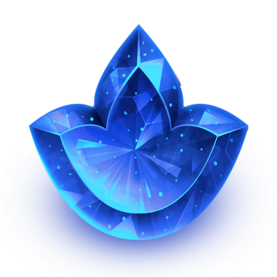 Topspins Kohinoor Mv3 Flower Blue Symbol