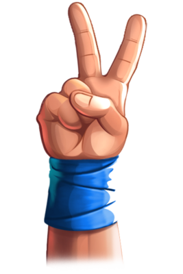 Topspins Rps Scissor Symbol